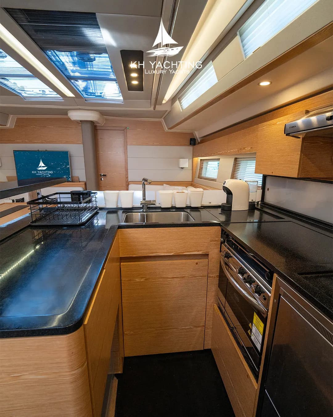 Galley counter aboard Sea Witch