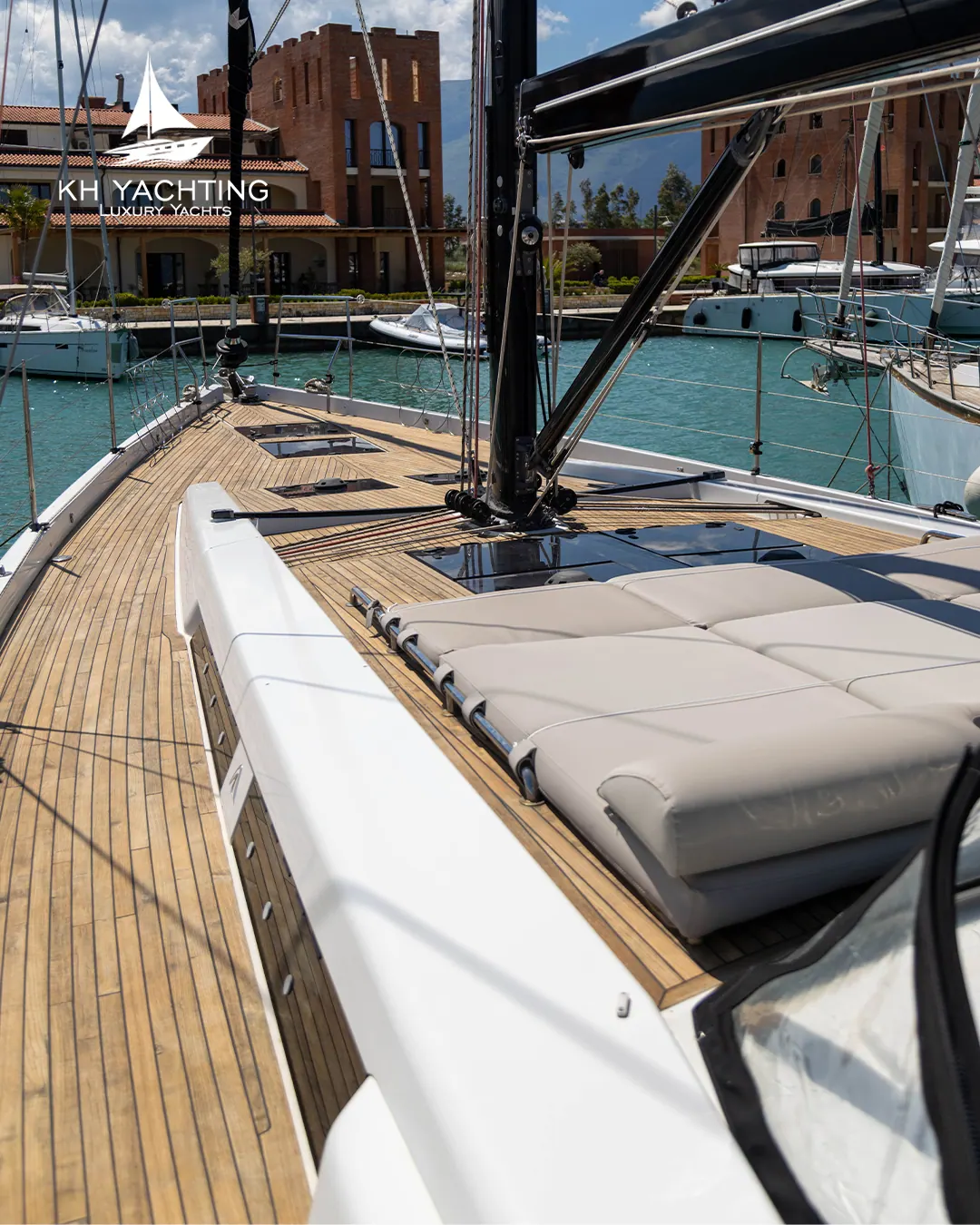 Sunpad deck aboard Sea Witch