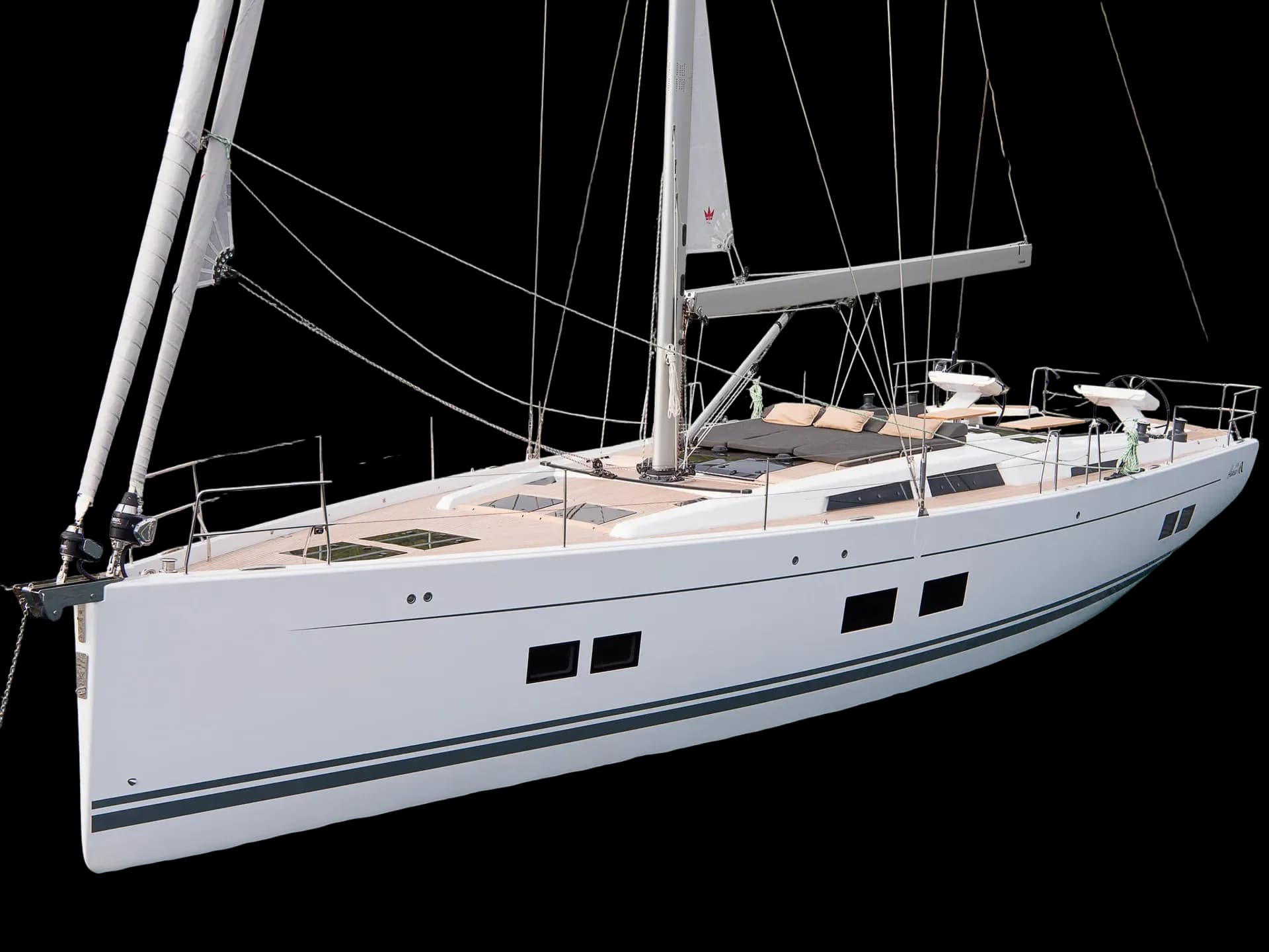 Sea Witch sailing yacht side view